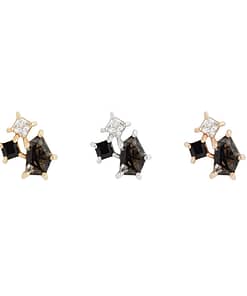 Lyra Tourmalated Quartz, Black Spinel, CZ By Buddha Jewelry