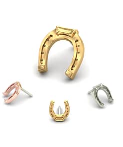 Horseshoe end By Mushroom Jewelry