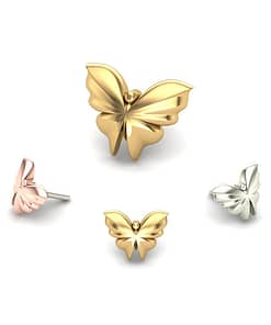 Butterfly End By Mushroom Jewelry