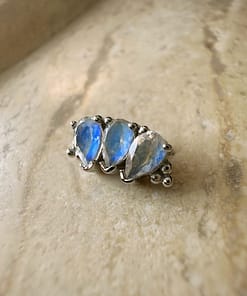 3 GEM PEAR PANARAYA RAINBOW MOONSTONE