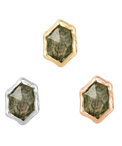 Pump Up The Volume Moss Agate Threadless End