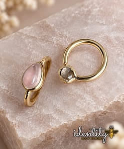 Pretty in Pink Rings By Moll Doll Designs Identity Body Piercing