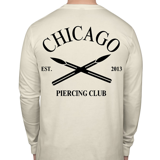 CHICAGO PIERCING CLUB LONG SLEEVE T-SHIRT OFF WHITE