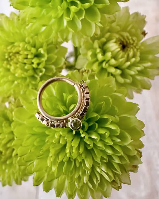 Boxed Ring with Peridot