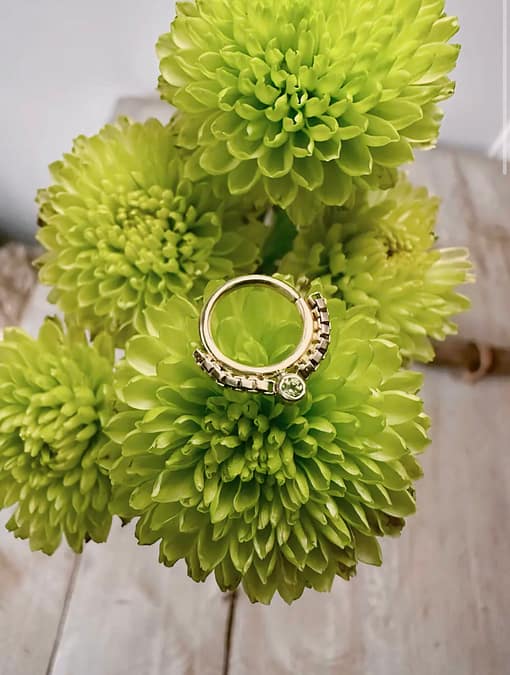 Boxed Ring with Peridot