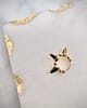 Tiger's Eye Triple Granulated Spike Hoop Earring