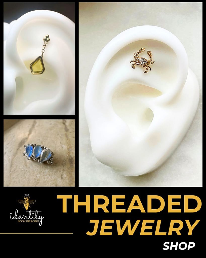 THREADED JEWELRY IDENTITY BODY PIERCING