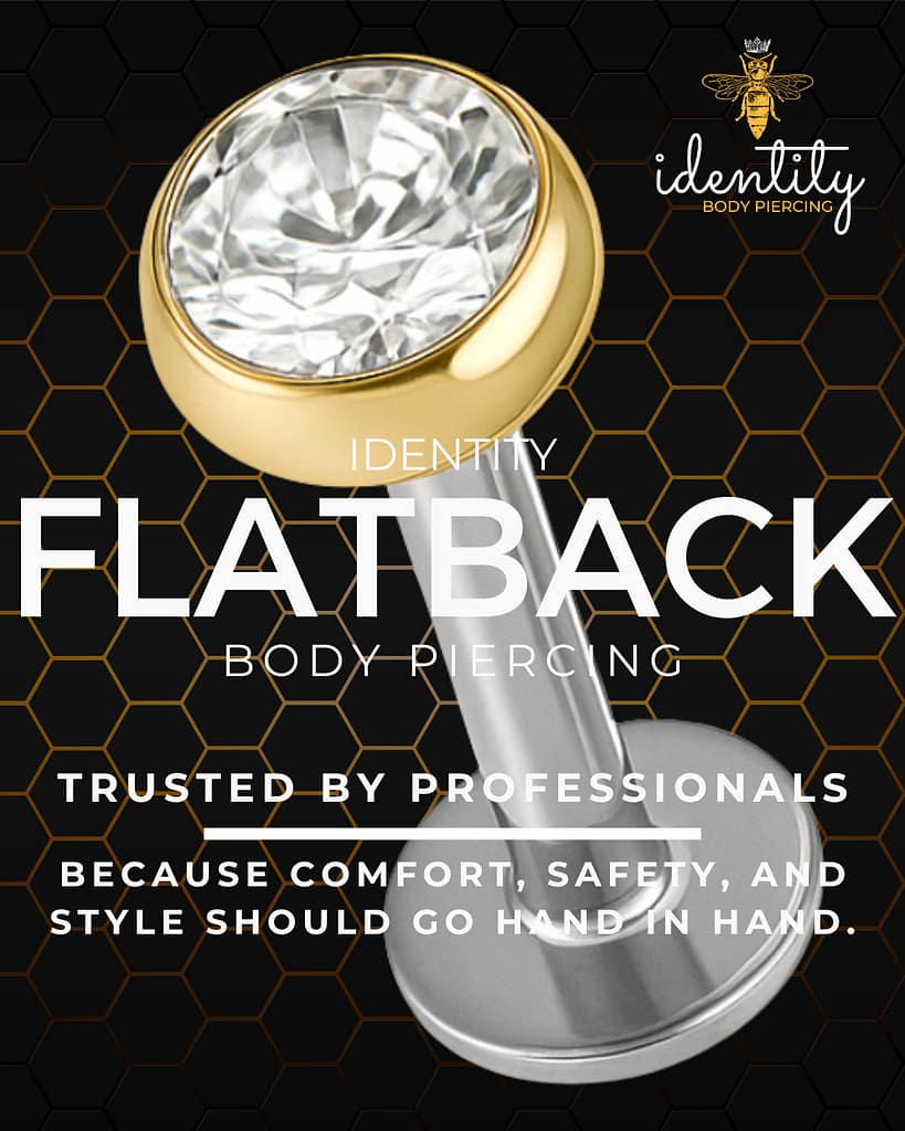 Why We Use Flatback Jewelry at Identity Body Piercing