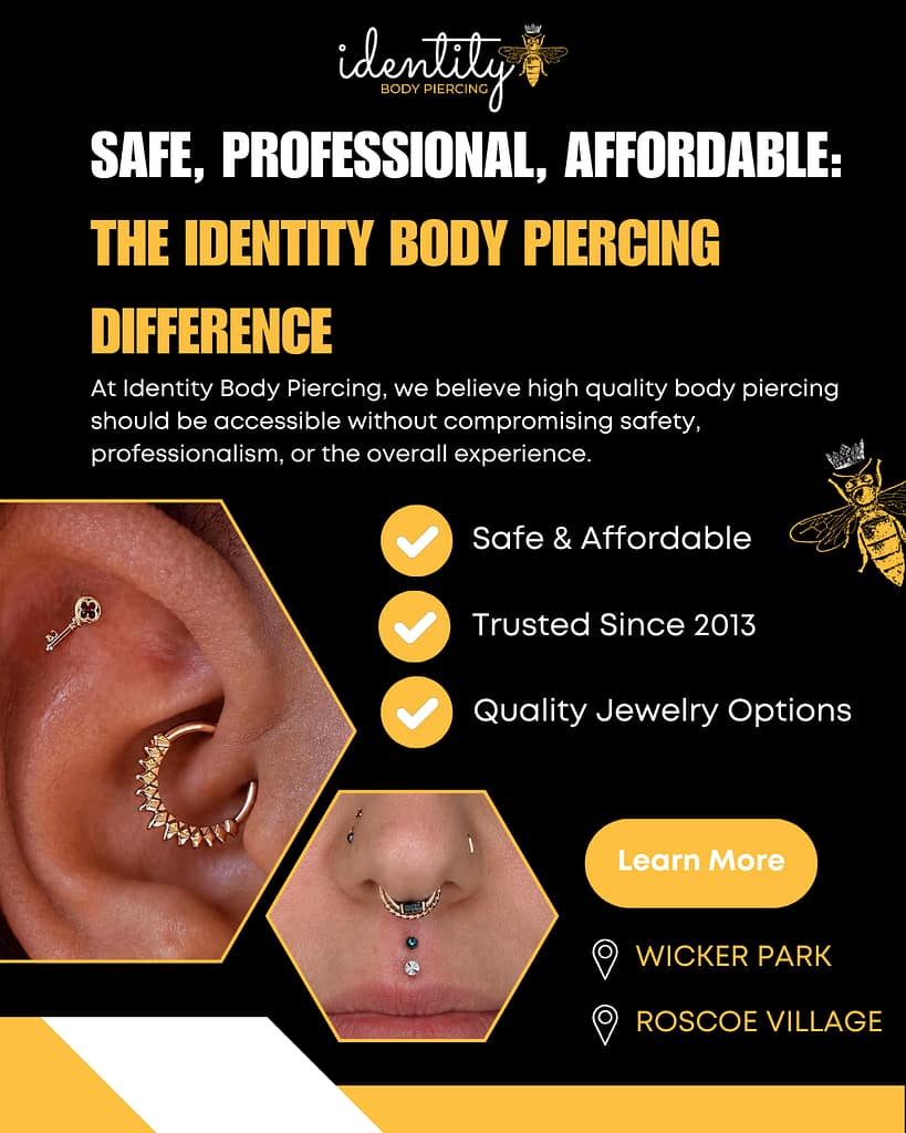 Safe Professional Affordable Piercing Experience The Identity Body Piercing Difference