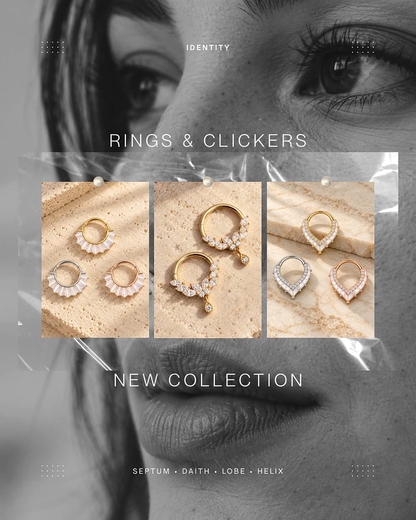 RINGS CLICKER IDENTITY BODY PIERCING
