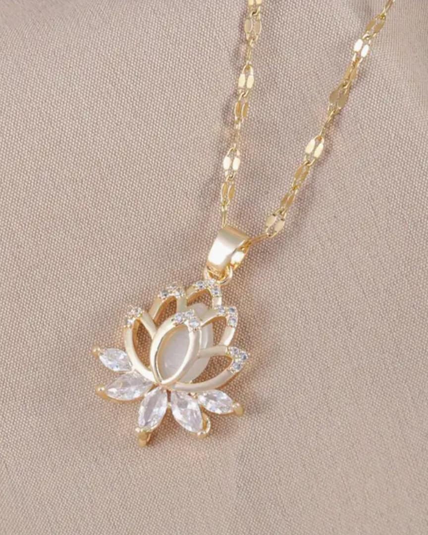 Radiant Lotus Pendant Necklace Radiant Lotus Pendant Necklace