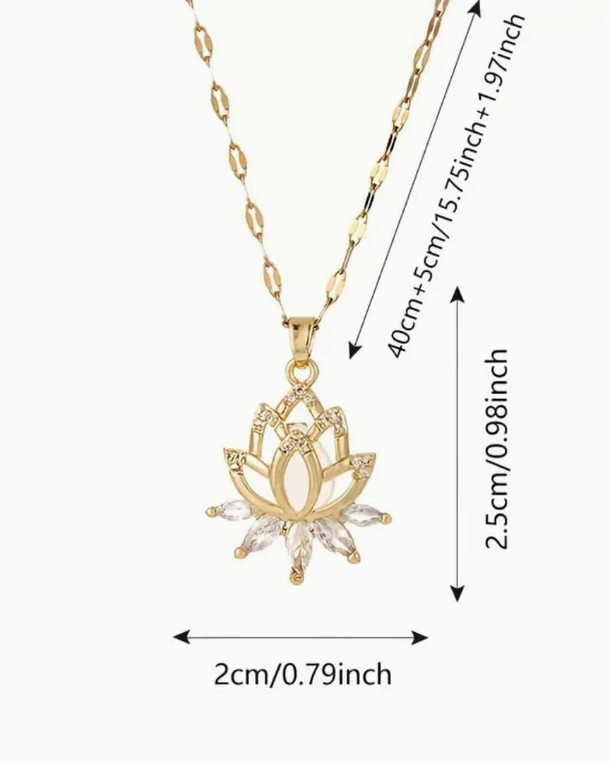 Radiant Lotus Pendant Necklace Radiant Lotus Pendant Necklace