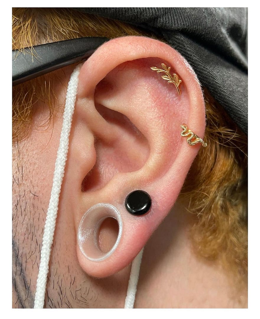 New Body Gems Snake and high lobe to add to the collection! : r/piercing